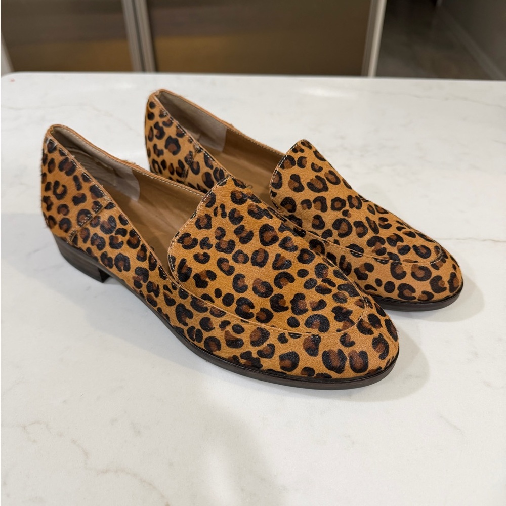 Lucky Brand Leopard Print Loafers in Tan and Black